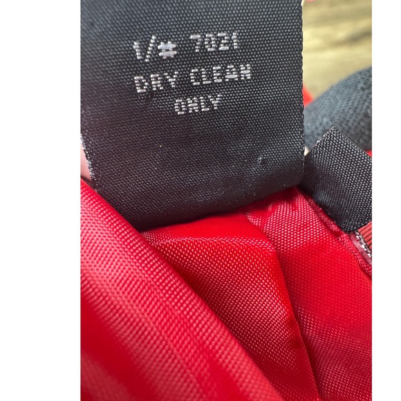 Vintage 80s Sasson Paris New York Red Skirt Power Suit Set Blazer Pencil Skirt 4 - Picture 10 of 13